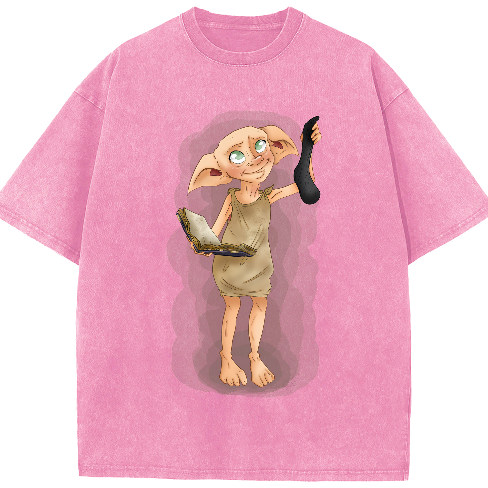 （画像用） Harry Potter ハリー・ポッターシリーズ 綿100% ヴィンテージ風 半袖Tシャツ（フロントプリント）